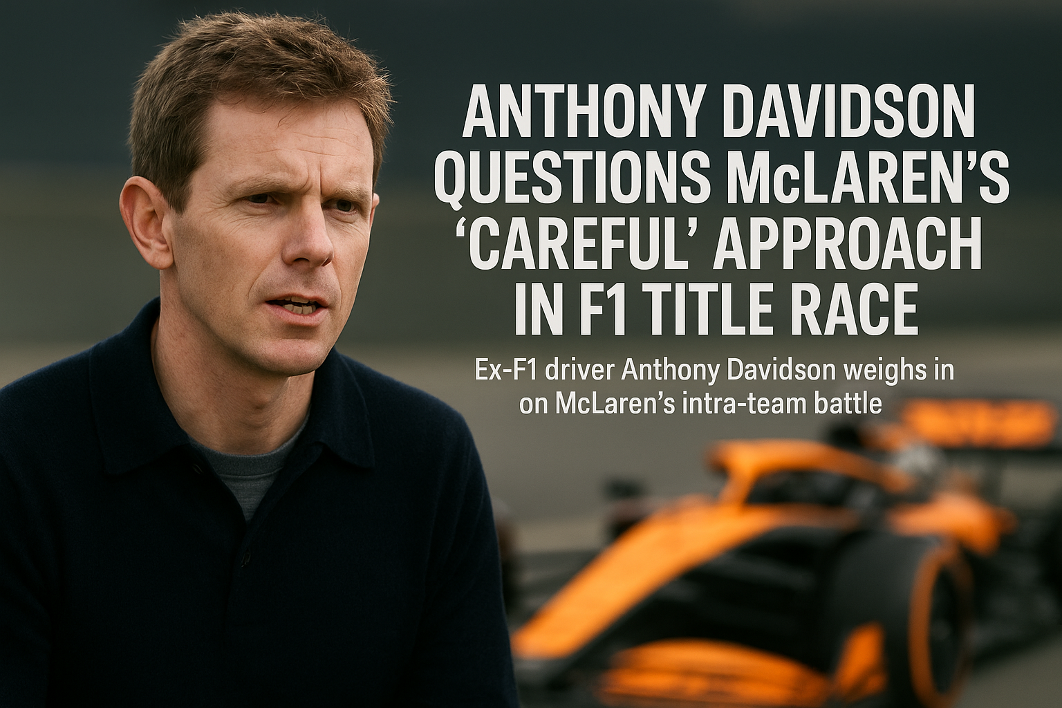 Anthony Davidson Questions McLaren’s Careful Strategy in 2025 F1 Title Race | Norris vs Piastri vs Verstappen