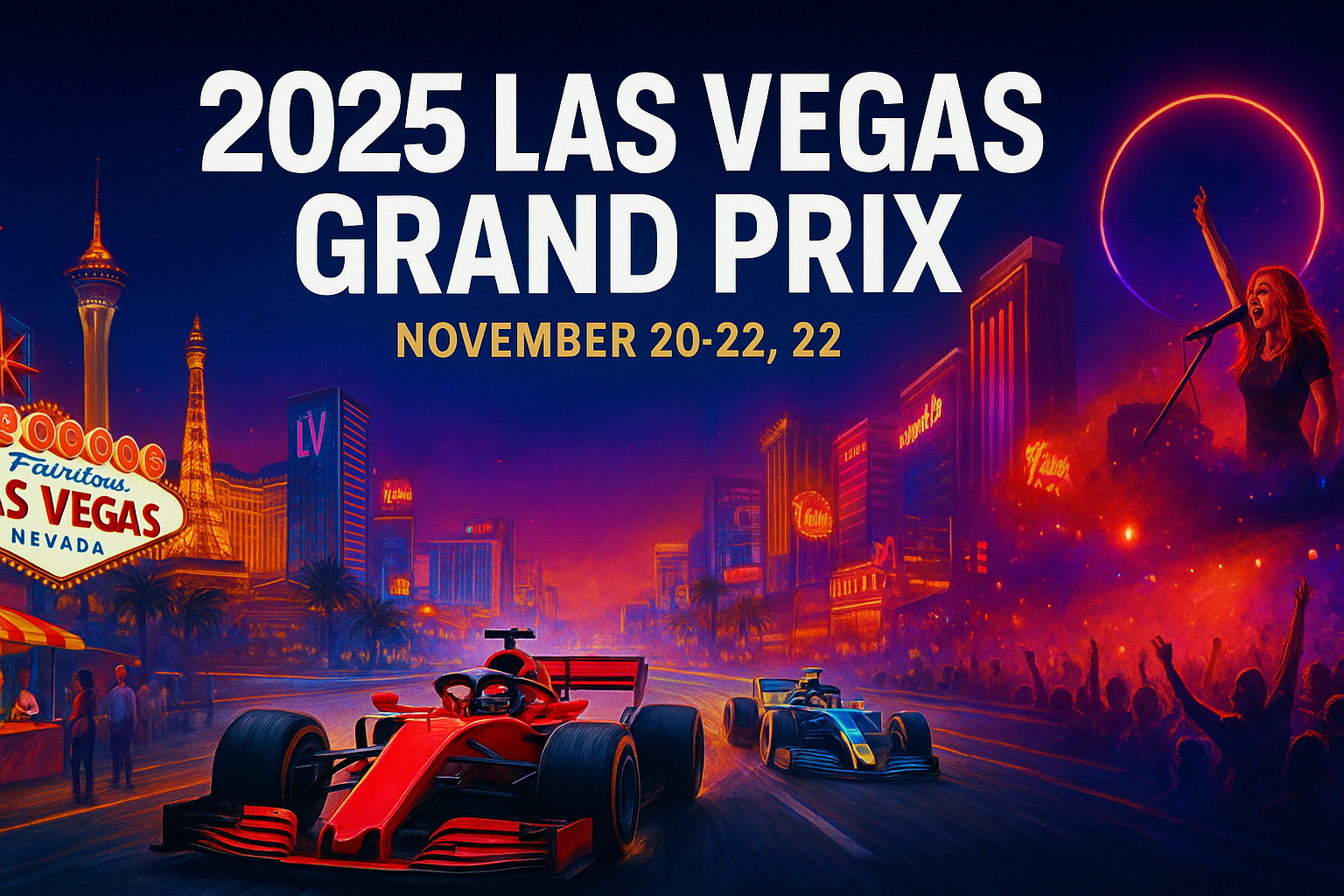 2025 Las Vegas Grand Prix weekend guide: Full lineup of races, music, food, and fan experiences