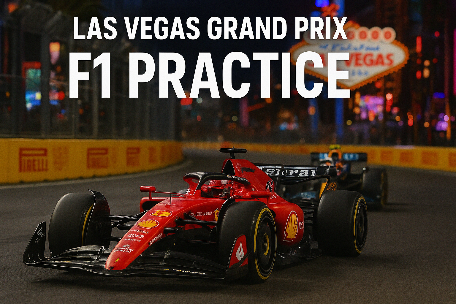Charles Leclerc Fires To The Top In Dusty Las Vegas GP Opening Practice