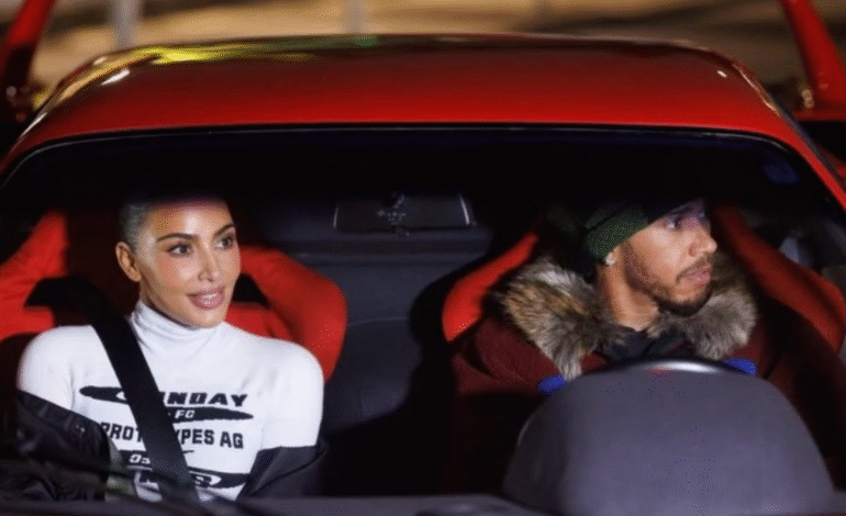Lewis Hamilton spotted drifting in Tokyo streets as Kim Kardashian hard launch rumors spark viral buzz.