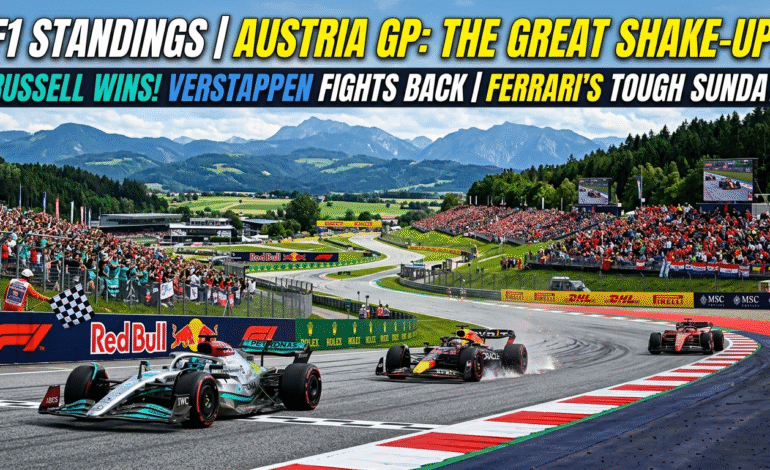 F1 Standings: Title race latest as Ferrari flop at Austrian Grand Prix and Verstappen roars back